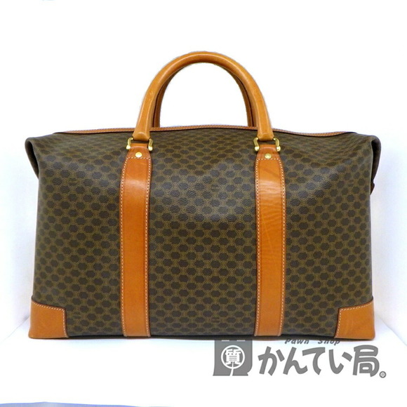 Celine Macadam Brown Shoulder Bag Vertical - Picture 1 of 9